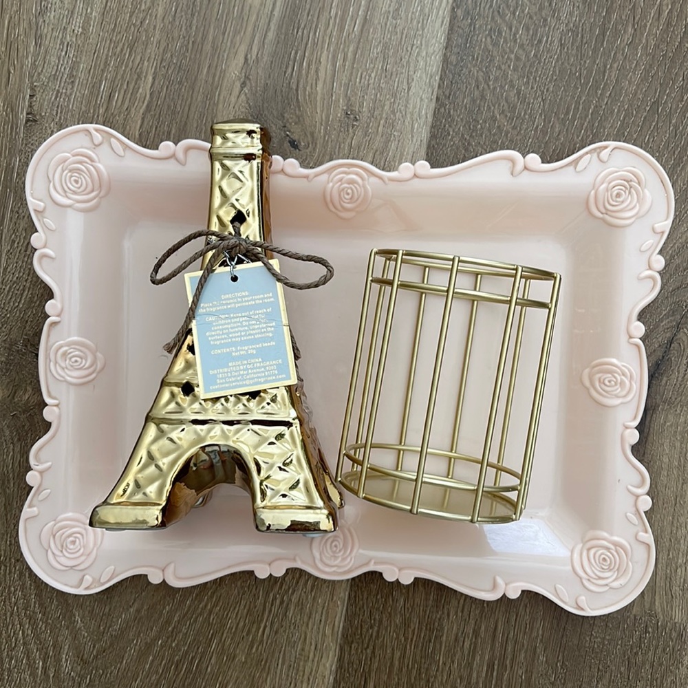 SOLD❌Pink & Gold Combo Home & Office Decor Set